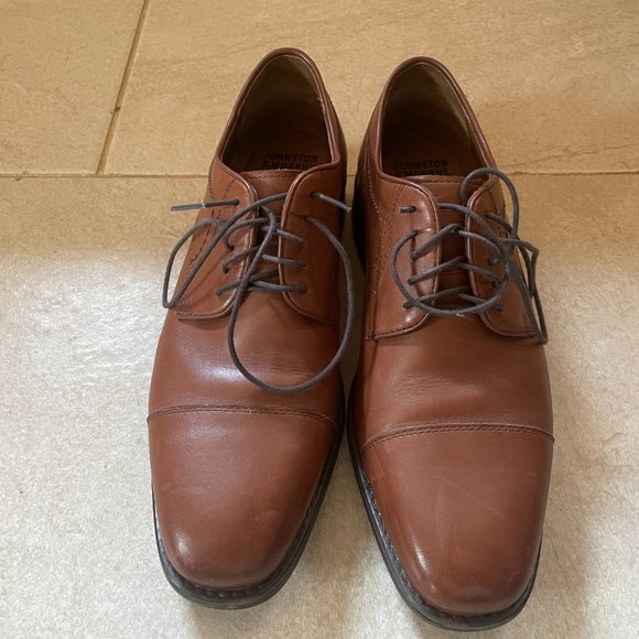 Johnston & Murphy XC4 Waterproof Dress Shoe, Branning Cap Toe, Tan, US Men's 8M - Picture 7 of 8